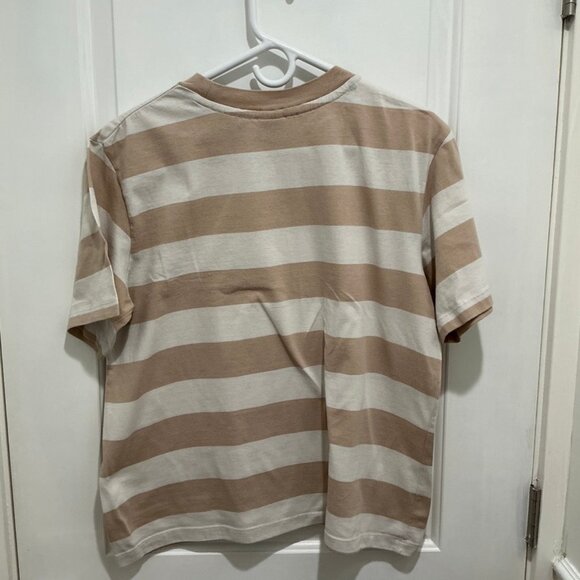 Men's T-shirt, Stripes Brown, size M - Picture 3 of 9